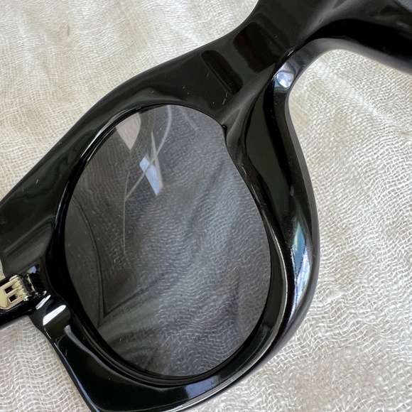 Zac Posen “Leona” Cat Eye Sunglasses – Black Acetate - Super chic! - Picture 11 of 12